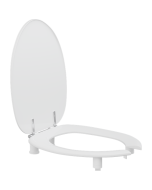 Dania 50 mm forhøyet toalettsete med åpen front