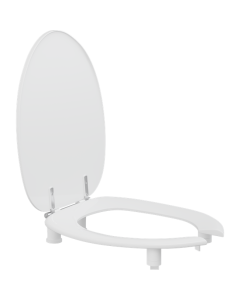 Dania 50 mm forhøyet toalettsete med åpen front
